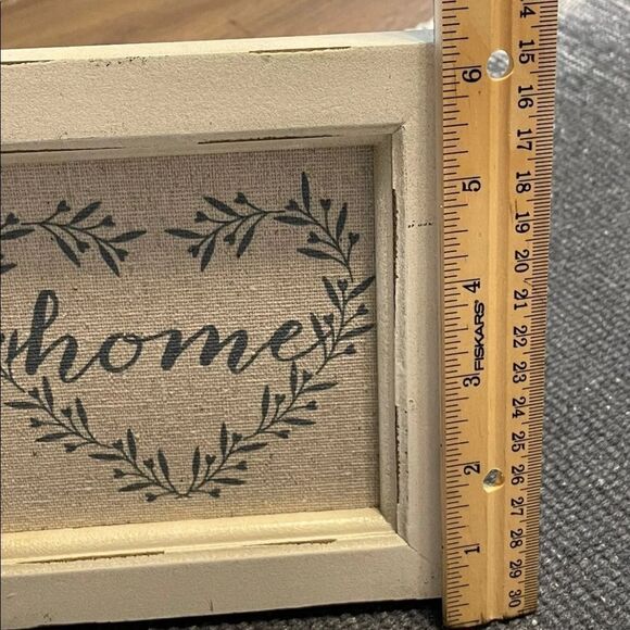 Rustic Home Off White and Gray / Blue Distressed Decor Frame - Picture 4 of 4